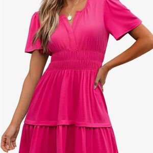 Elegant Pink Women's Dress